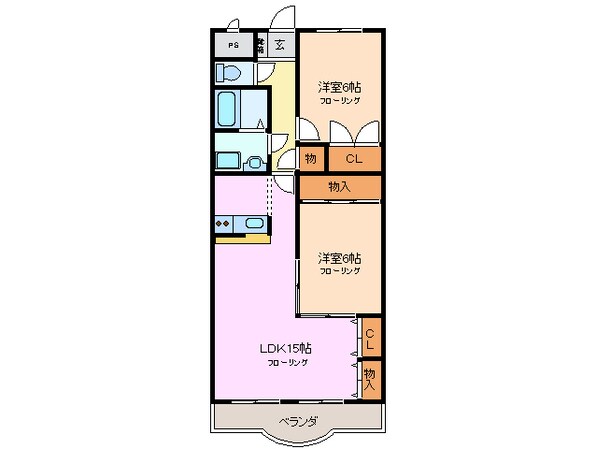 大矢知駅 徒歩20分 2階の物件間取画像